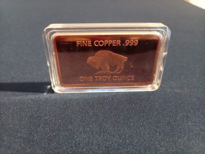 Fine Copper Bullion Bar
