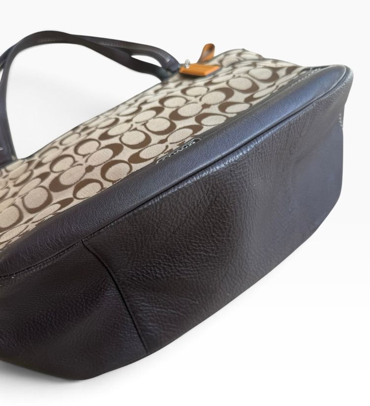 Coach Signature Jacquard Shoulder Tote Bag F23297 image 5
