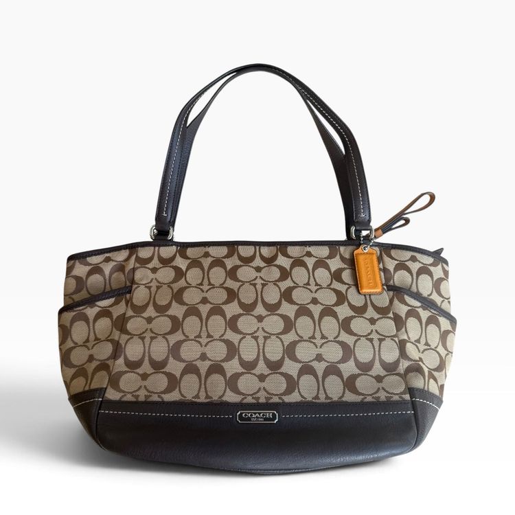Coach Signature Jacquard Shoulder Tote Bag F23297