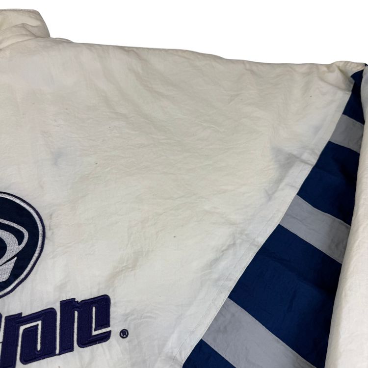 Vintage 90's Starter Penn State Pullover Pro Sport Jacket White Navy image 13
