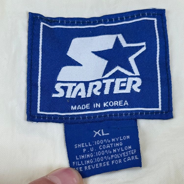 Vintage 90's Starter Penn State Pullover Pro Sport Jacket White Navy image 3