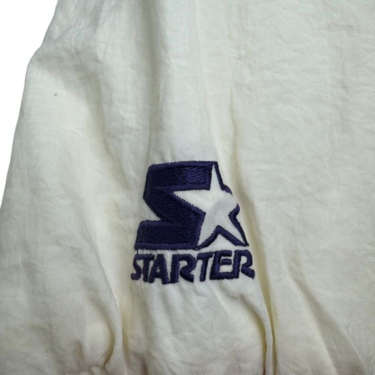Vintage 90's Starter Penn State Pullover Pro Sport Jacket White Navy image 4