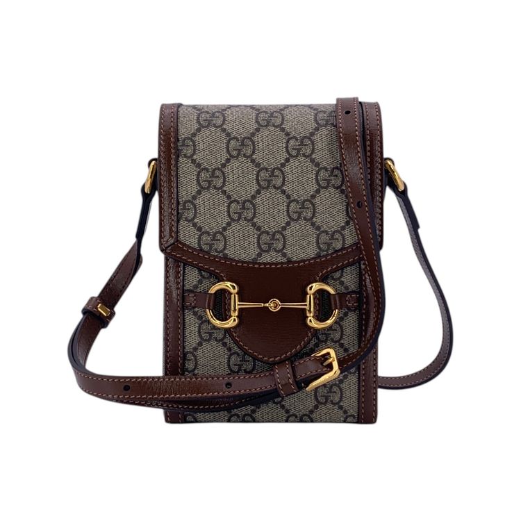 Immagine di Gucci Cloth Crossbody Bag Horsebit 1955 Rectangular 1