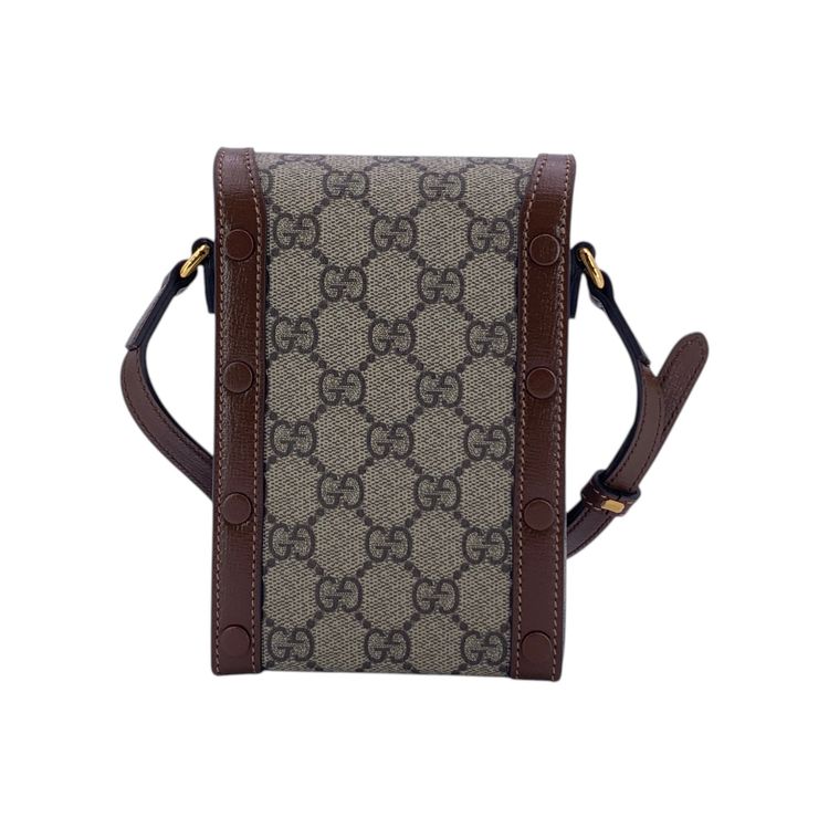 Immagine di Gucci Cloth Crossbody Bag Horsebit 1955 Rectangular 7