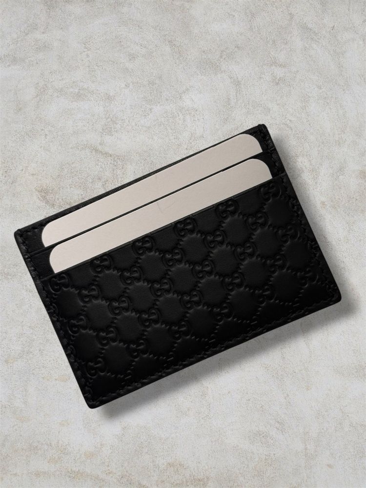 Black Embossed Card Holder