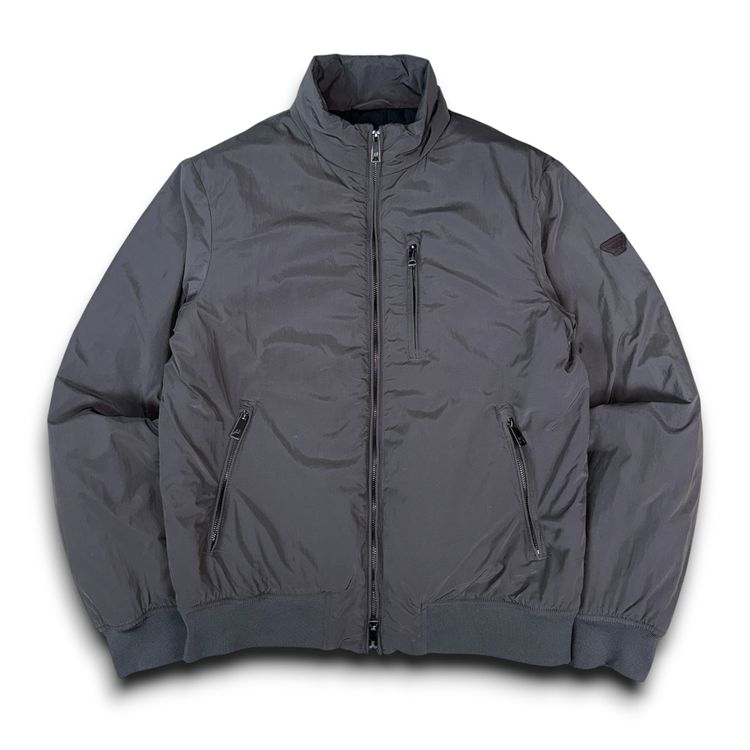 Armani 2000's technical multi-pocket high collar nylon bomber jacket (M)