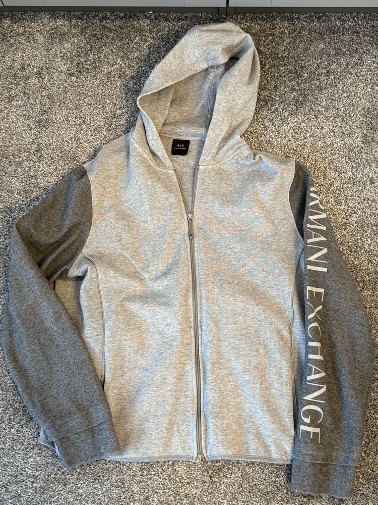Armani Exchange Hooded Zip-Up Sweatshirt