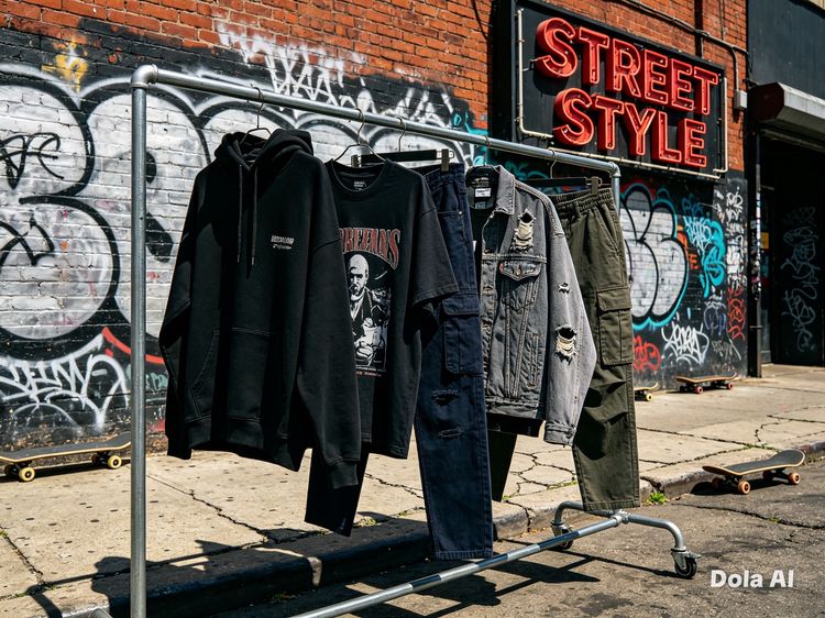 Clothing  item show on screen