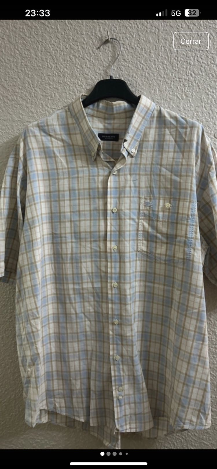 Burberry Plaid Button-Up Shirt product image