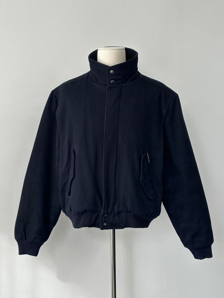 Vintage 1990s Pure Wool High Neck Jacket - XL image 1