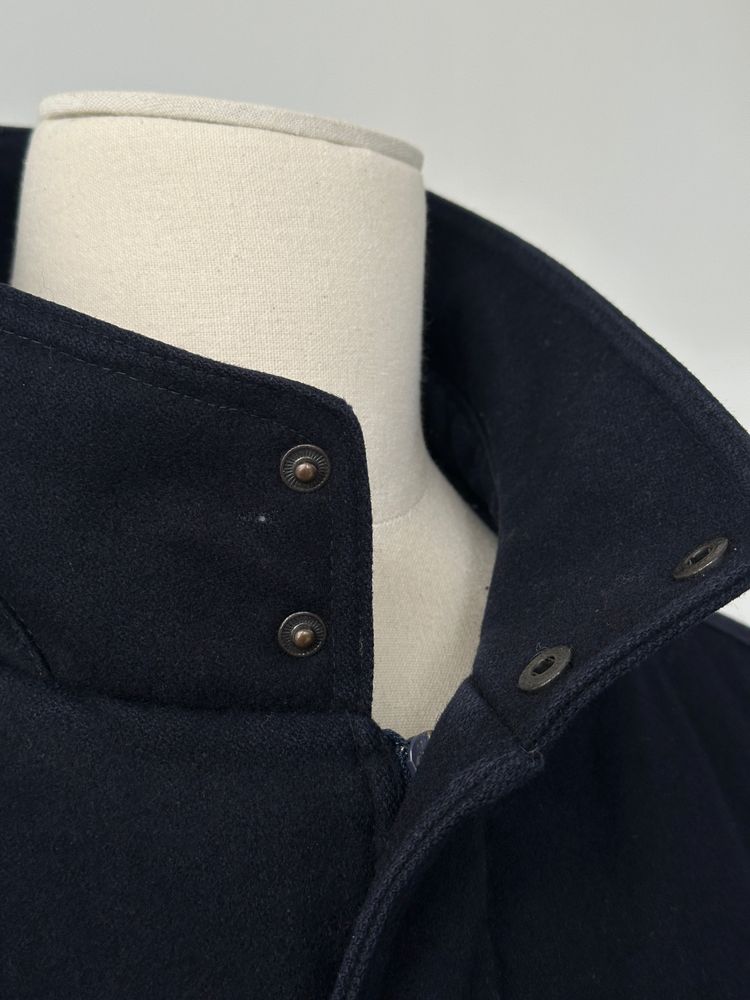 Immagine di Vintage 1990s Pure Wool High Neck Jacket - XL 2
