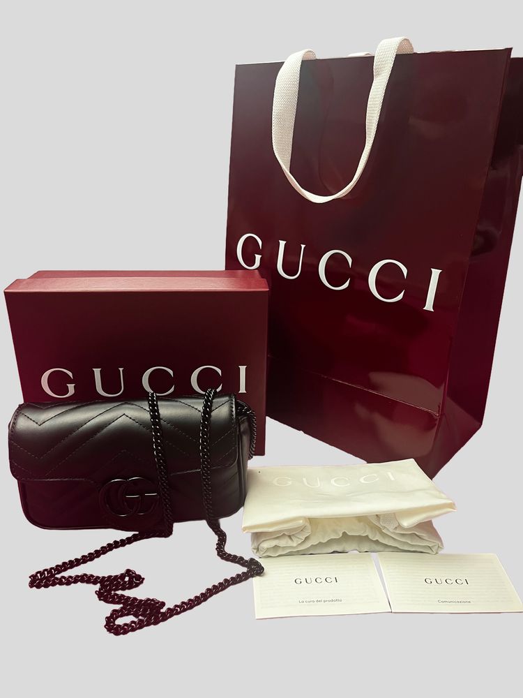 Gucci Gucci Black Leather Shoulder Bag product image