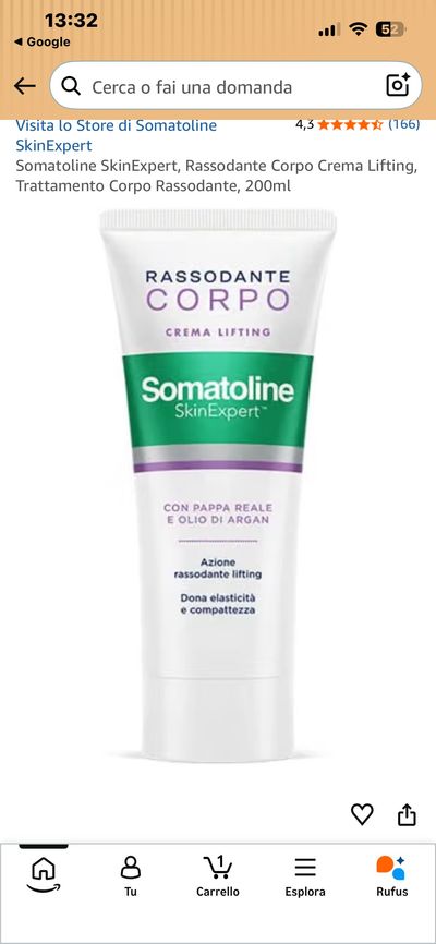 Somatoline Skinexpert Rassodante Corpo Crema Lifting