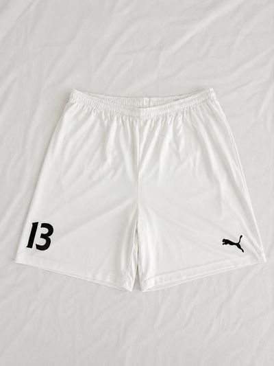 Puma White Sports Shorts