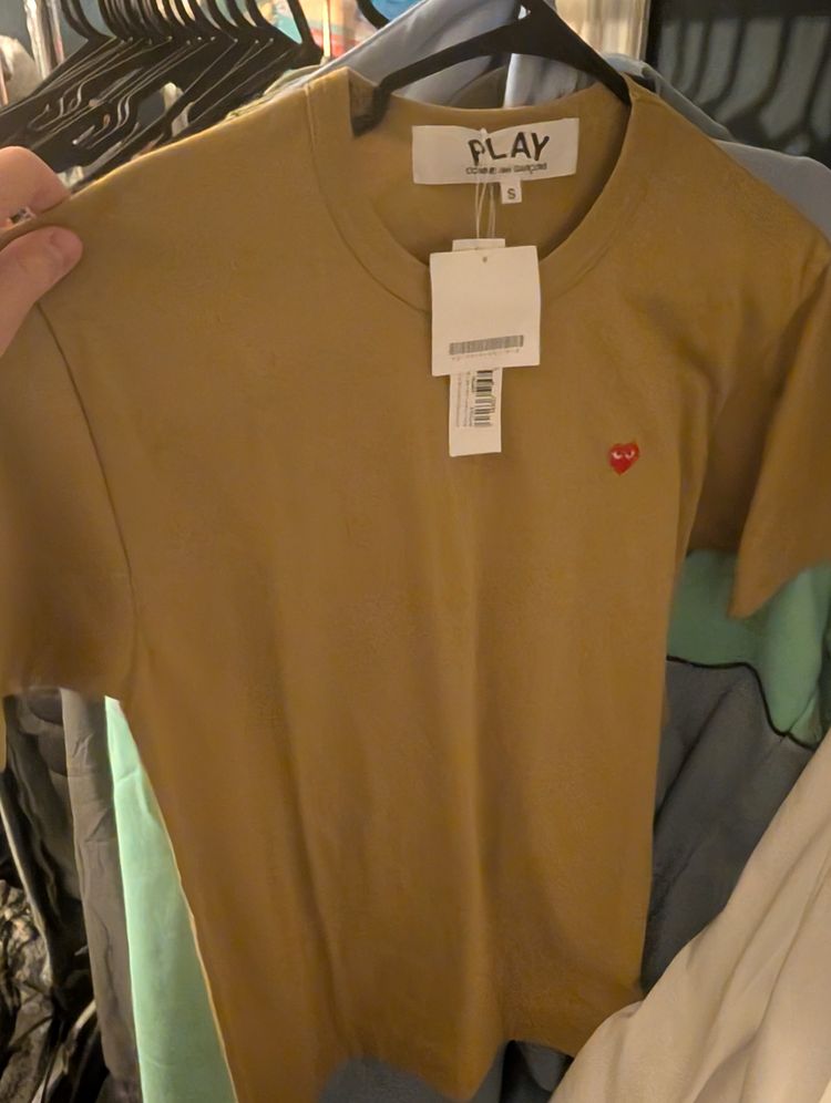 Play Comme Des Garçons Brown T-Shirt