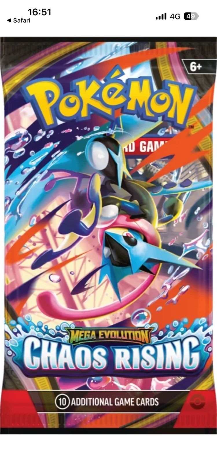Pokemon X3 Chaos Rising Booster Packs  product image