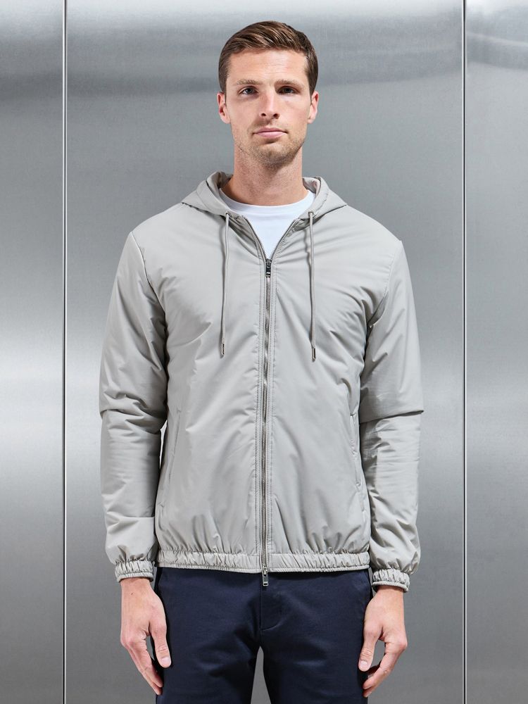 Shell Padded Windbreaker in Stone