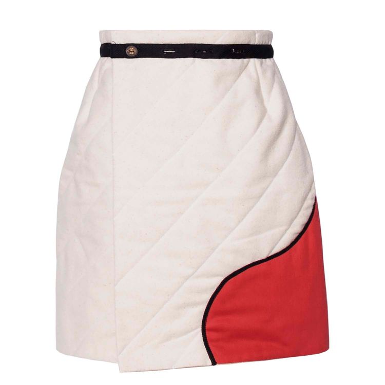 Cream Girls Off-White Padded Skirt product image