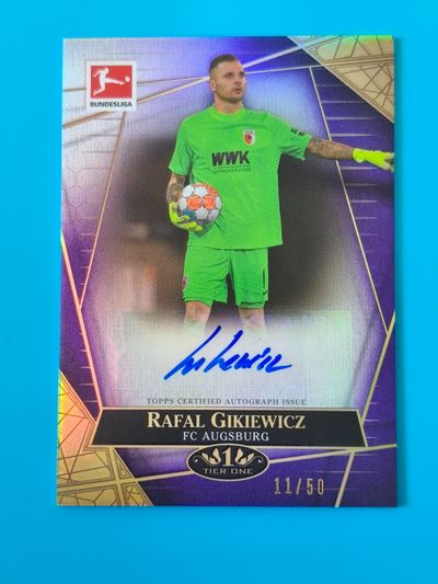 Rafal Gikiewicz Fc Augsburg Autographed Football Card