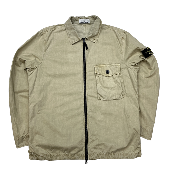 Mat's Island Stone Island Tan Cotton Overshirt - XL product image