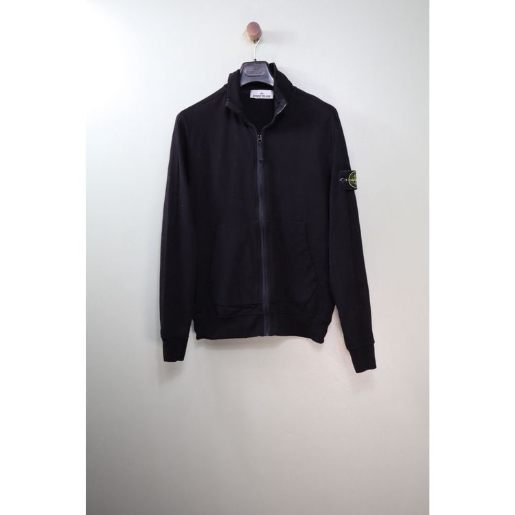 Stone Island Black Zipped Jumper
