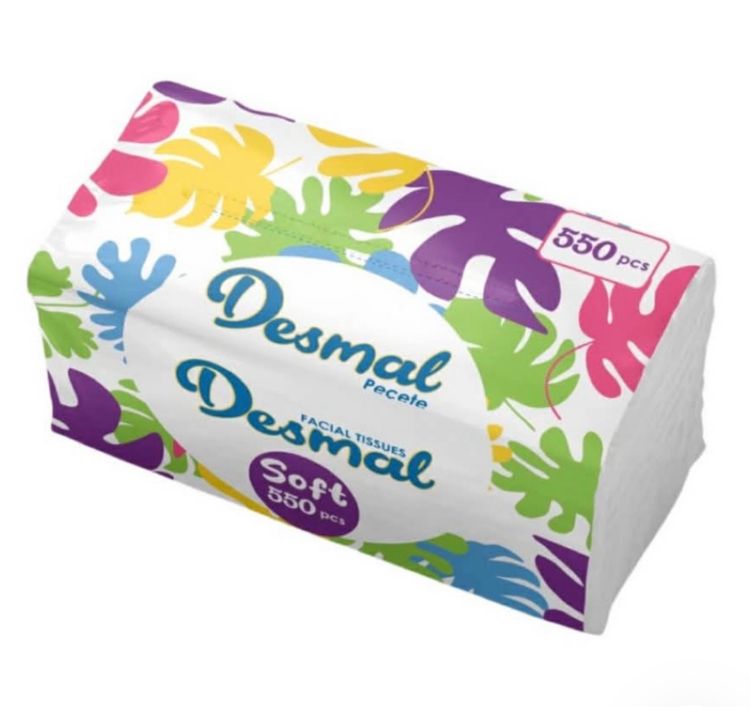 Other Suche chusteczki aksamitna miękkość 560 sztuk . Desmal Soft Facial Tissues 550 Pcs product image