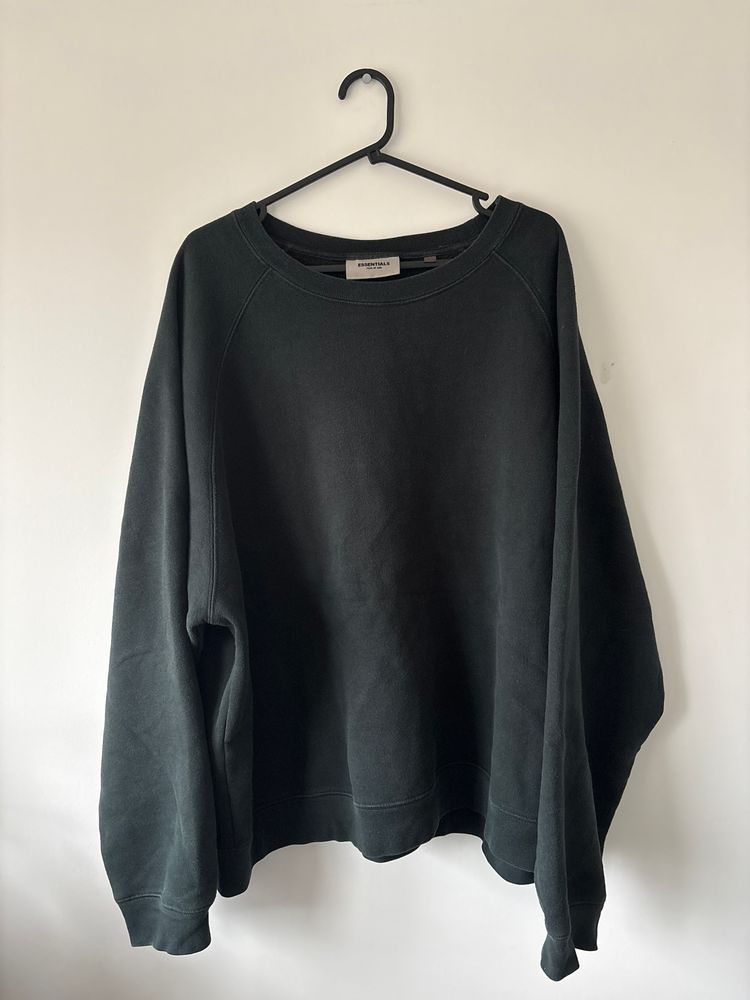 Essentials Fear Of God Black Backprint Sweatshirt XL
