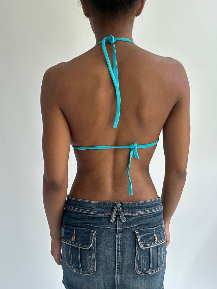 summermaxxing drop | small blue bikini top imagen 3