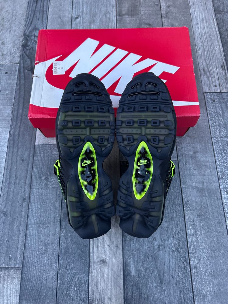 Nike Air Max 95 Ultra JCRD Trainers - ‘Black Neon Volt’ - Size UK 9.5 (2015) 8