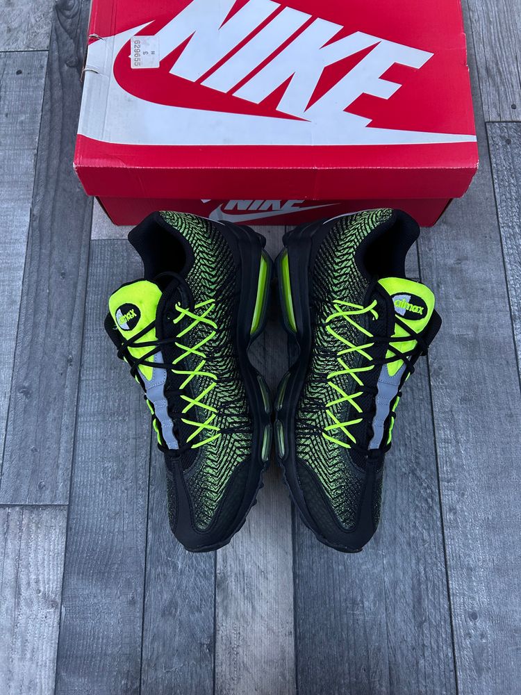 Nike Air Max 95 Ultra JCRD Trainers - ‘Black Neon Volt’ - Size UK 9.5 (2015) 5