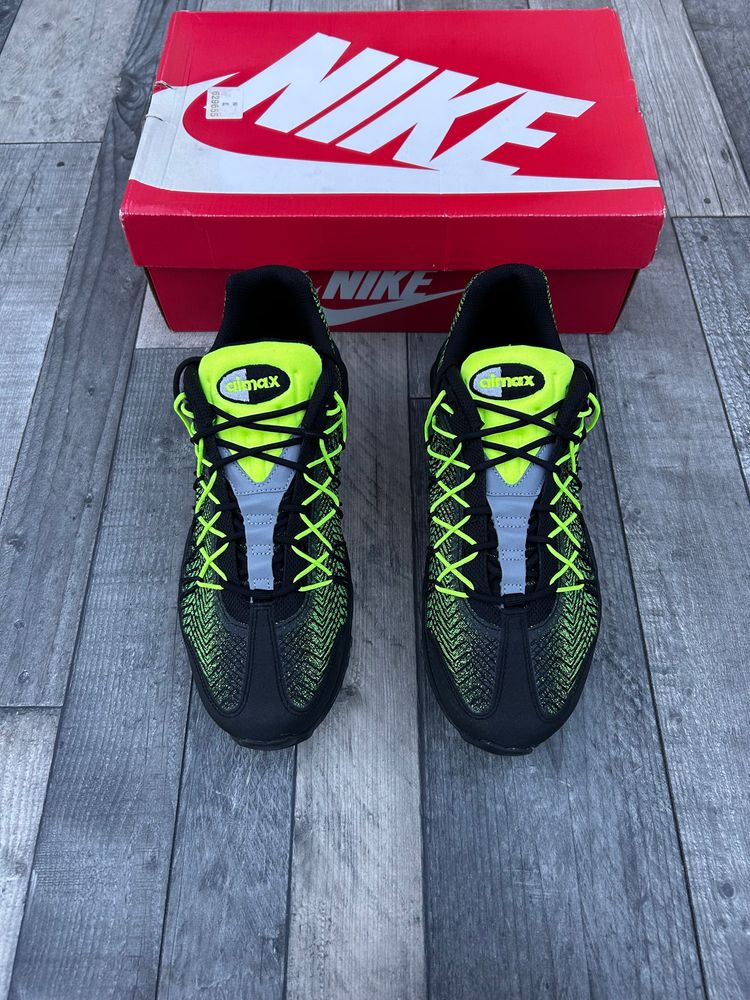 Nike Air Max 95 Ultra JCRD Trainers - ‘Black Neon Volt’ - Size UK 9.5 (2015) 4