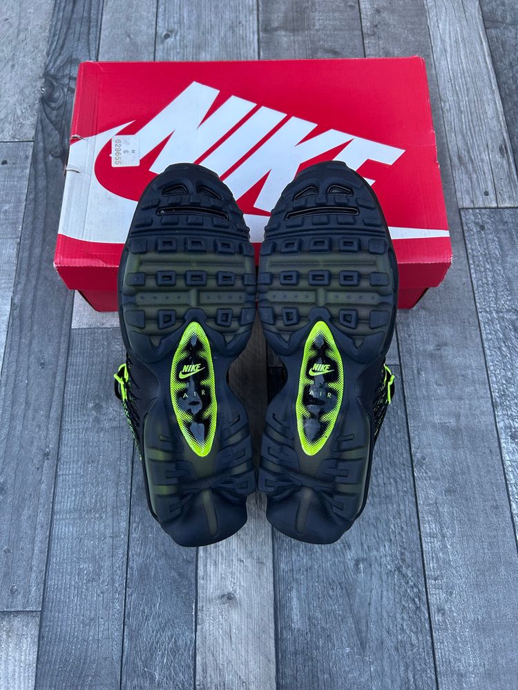Nike Air Max 95 Ultra JCRD Trainers - ‘Black Neon Volt’ - Size UK 9.5 (2015) 7
