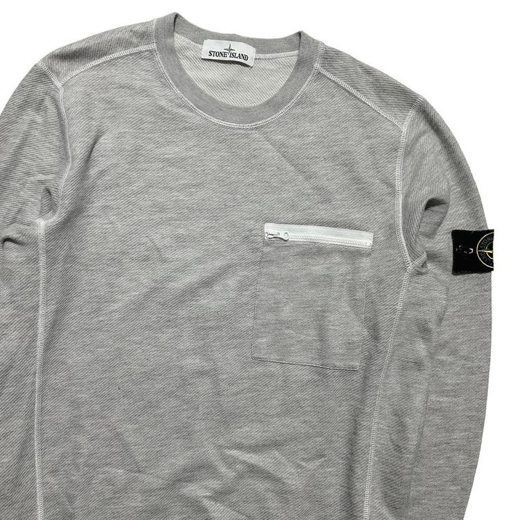 Stone Island Grey Pullover Crewneck image 2