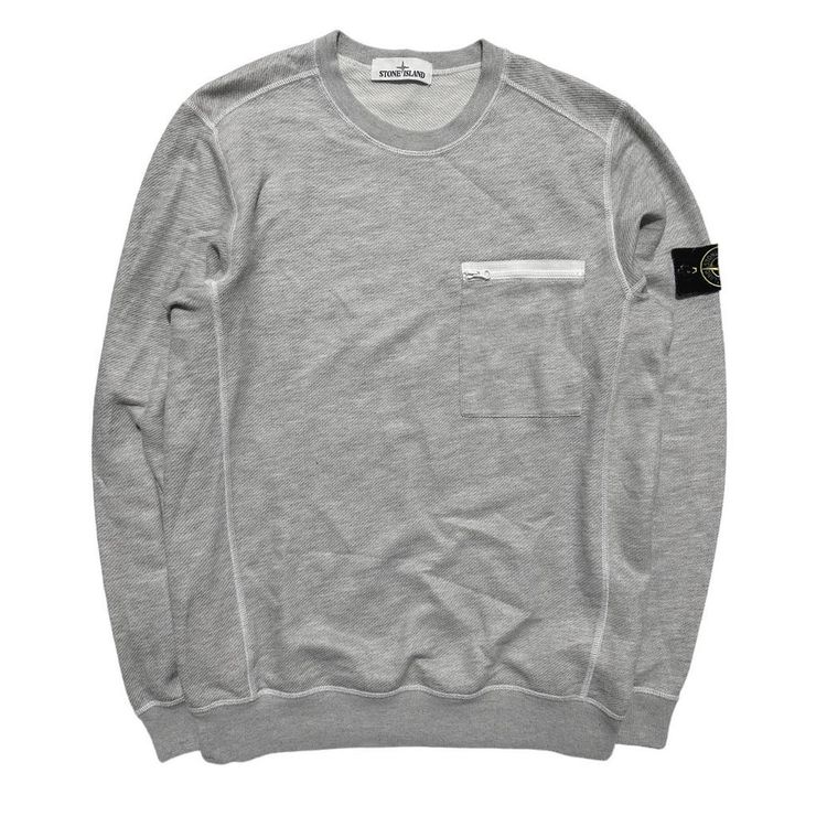 Stone Island Grey Pullover Crewneck image 1