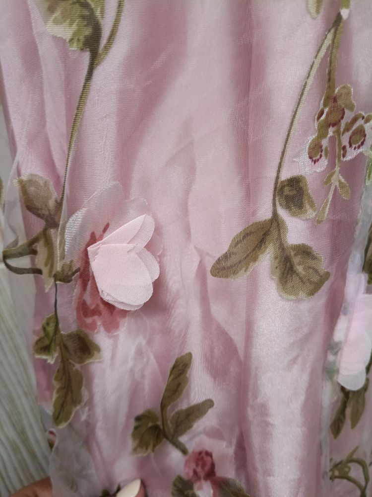 Pink Floral Dress image 6