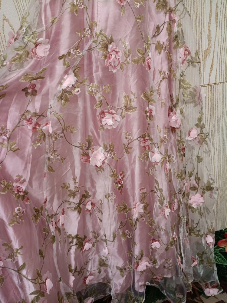 Pink Floral Dress image 4