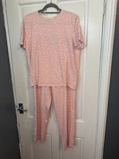 pink pajama set