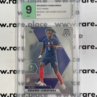 MCG 9 MINT EDUARDO CAMAVINGA #111 MOSAIC UEFA EURO SOCCER (2021)