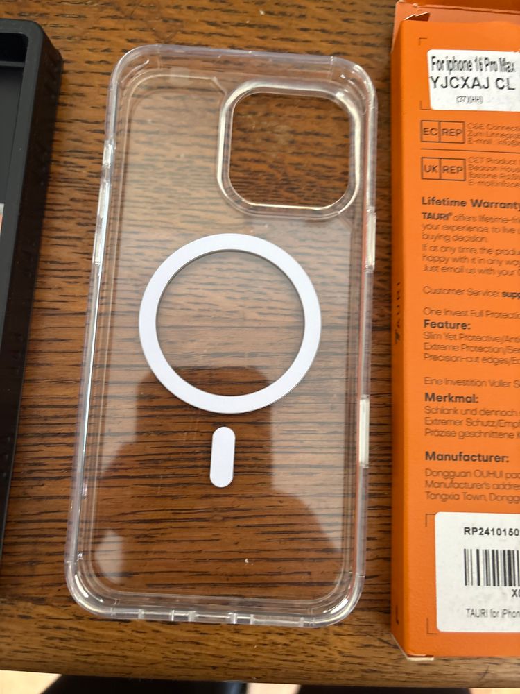 Tauri Clear Phone Case for  iPhone 16 pro max  3
