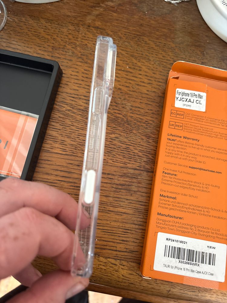 Tauri Clear Phone Case for  iPhone 16 pro max  4