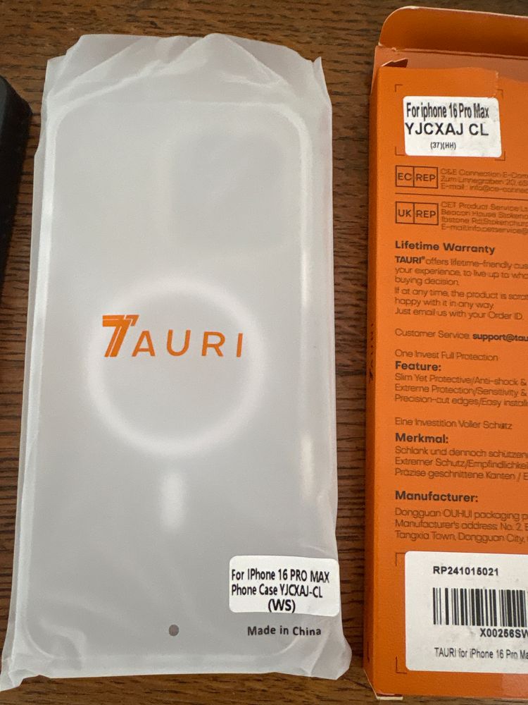 Tauri Clear Phone Case for  iPhone 16 pro max  6
