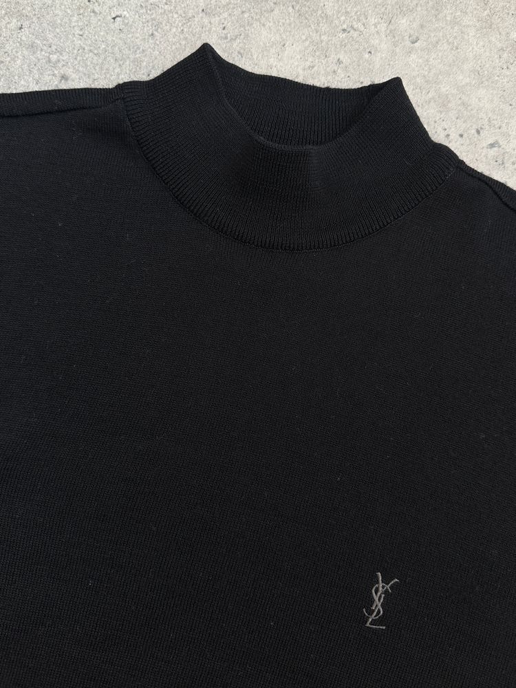 Immagine di Yves Saint Laurent 1990s Pure Wool High Neck Knit Jumper - M 2