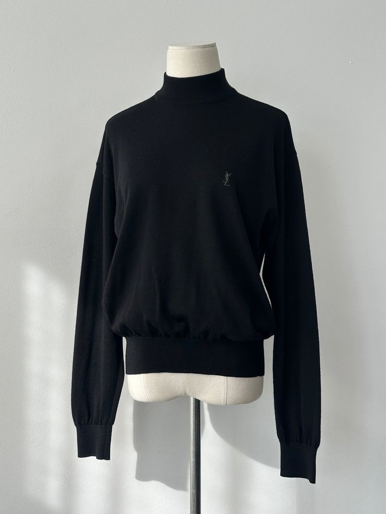 Immagine di Yves Saint Laurent 1990s Pure Wool High Neck Knit Jumper - M 4