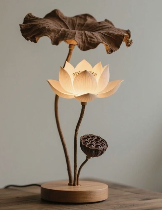 Lotus Flower Table Lamp