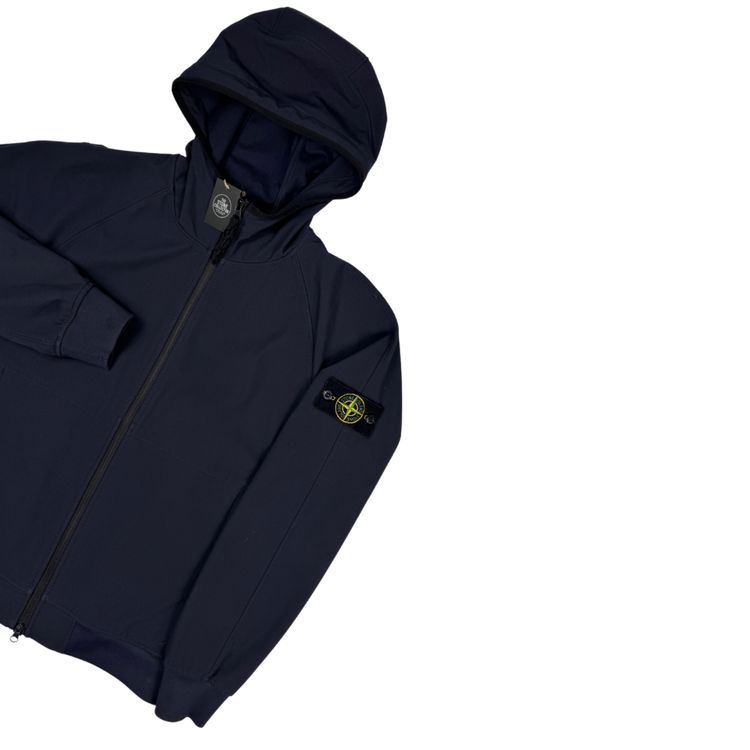 Chaqueta Stone Island Light Soft Shell-R e.dye Technology In Recycled Polyester azul marino - talla M image 7
