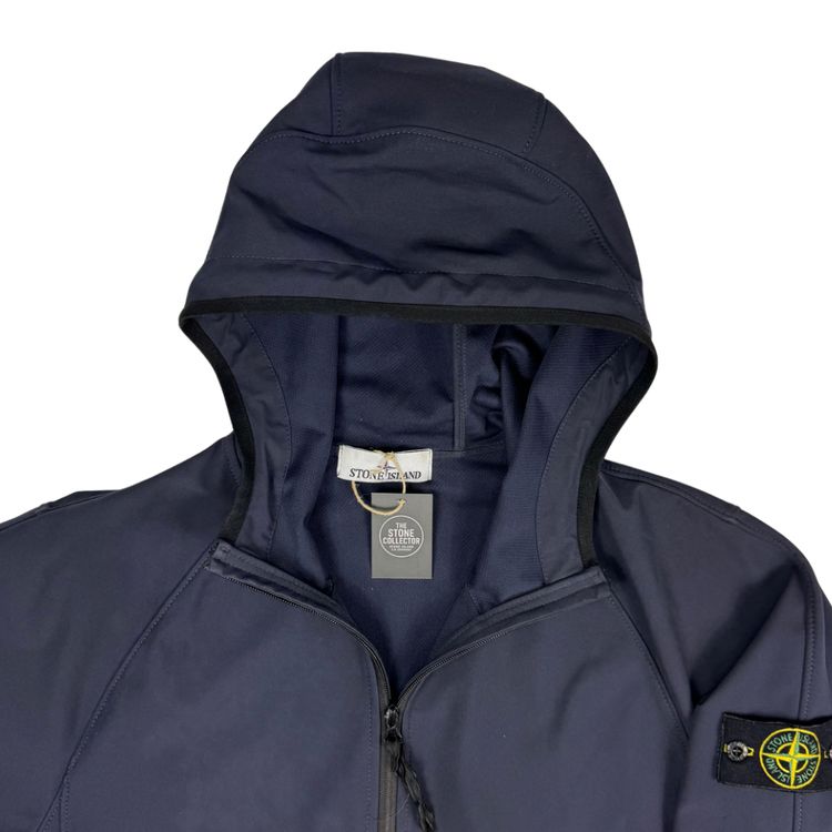 Chaqueta Stone Island Light Soft Shell-R e.dye Technology In Recycled Polyester azul marino - talla M image 2