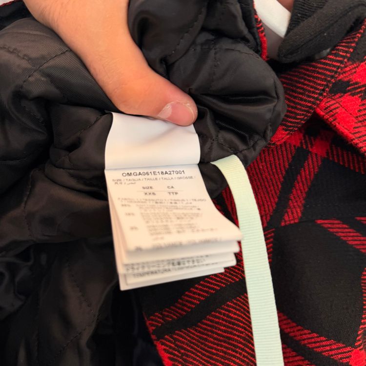 Off-White Flanel Overshirt Hooded XXS image 5
