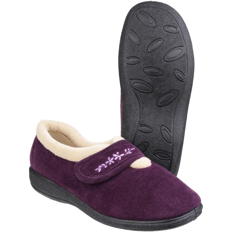 Fleet & Foster Capa Touch Fastening Memory Foam Slipper 10