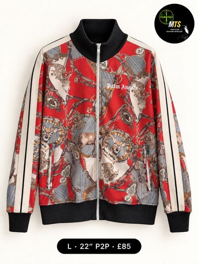2485 Palm Angels Patterned Zip-Up Jacket 22” p2p