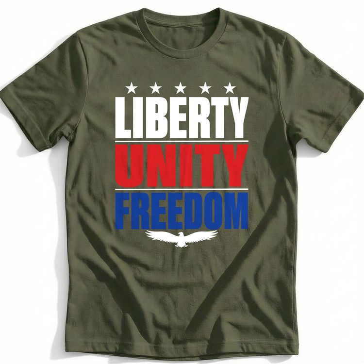 Liberty Unity Freedom Hero T-Shirt AU image 1